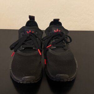 Adidas NMD Sneakers Size 7 - Black/Red Trim
